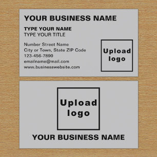 Links Alignment-Texte Graue Visitenkarte