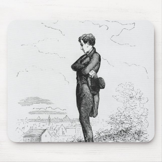 Links allein, Rastignac ging einige Schritte Mousepad (Vorne)