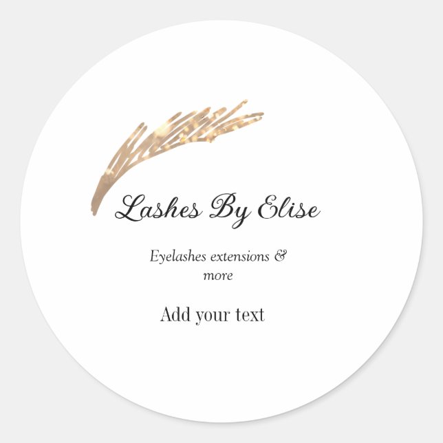 Links durch Hinzufügen von Namen Kontakt Info Soci Runder Aufkleber (Vorderseite)