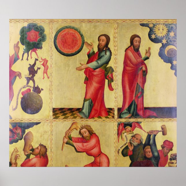 Links Flügel des Hohen Altars von St. Peter Poster (Vorne)