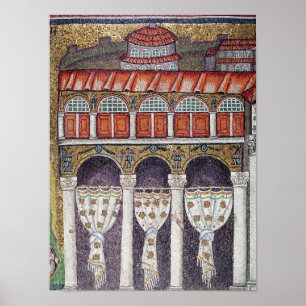 Links Flügel Palazzo di Teodorico, 527-99 Poster