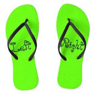 Links Fuß-rechter Fuß Flip Flops