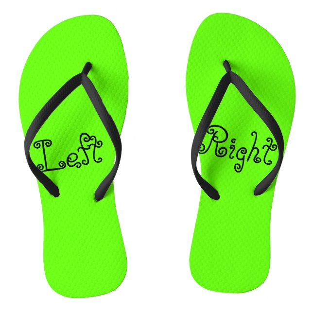 Links Fuß-rechter Fuß Flip Flops (Fußbett)