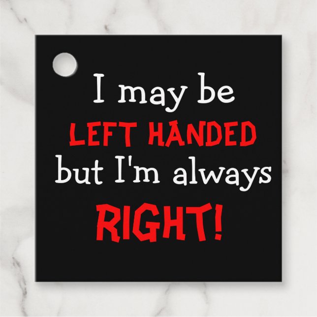 Links Geschenkanhänger (Vorderseite)