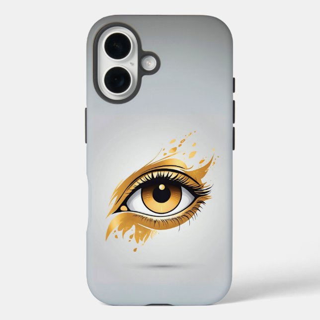 Links Goldenes Auge Case-Mate iPhone Hülle (Rückseite)