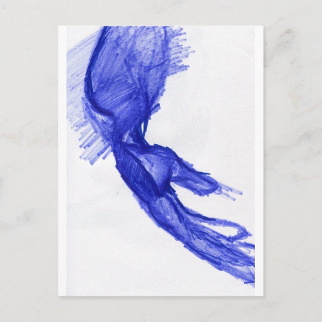 Links Hand des Ausdrucks Postkarte (Vorderseite)