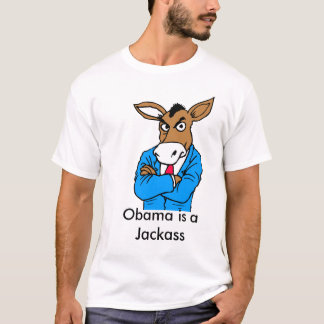 links, ist Obama ein Esel T-Shirt