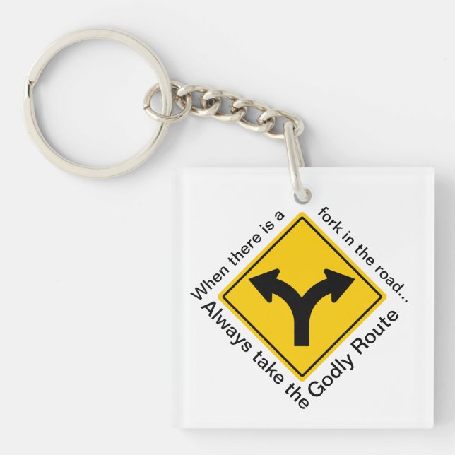 Links oder richtig schlüsselanhänger (Vorderseite)