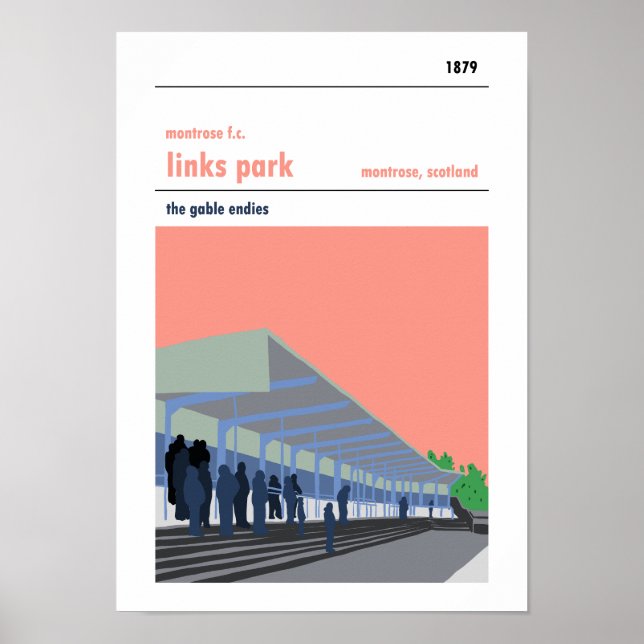 Links Park, Montrose. Poster (Vorne)