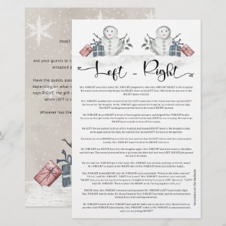 Links Right Snowman Baby Dusche