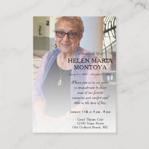 links Seitenkarte des Fotos Visitenkarte