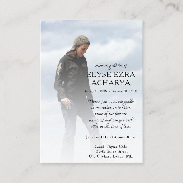 links Seitenkarte des Fotos Visitenkarte (Vorderseite)