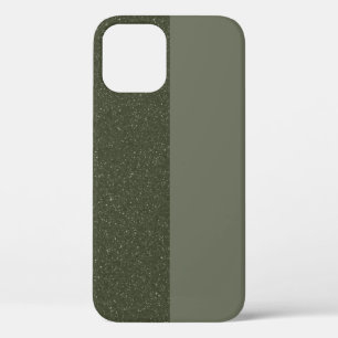 Links-Speckle Moss Green Split iPhone 12 Pro Fall Case-Mate iPhone Hülle