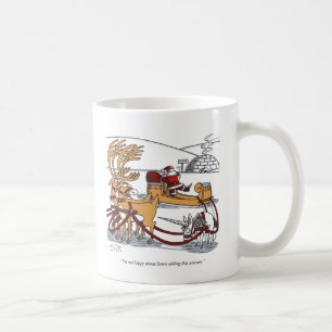 Links Tasse von Einhorn-Rentier