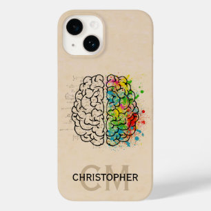 Links und rechtes menschliches Gehirn personalisie Case-Mate iPhone 14 Hülle