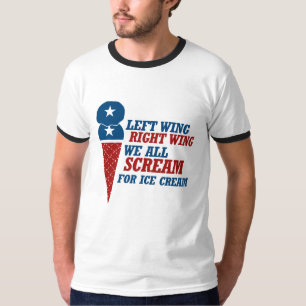 Links Wing Rechtes Flügel Eiscreme - - T-Shirt