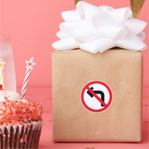 Links Zeichen   Klassische Round Stickers