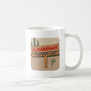 Linksabbiegen in Albuquerque Tasse