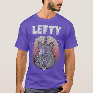 Linkshänder Gitarrist Vintage Linkshänder Gitarris T-Shirt
