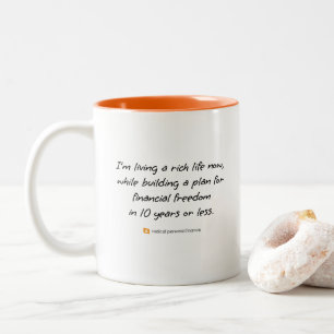 Linkshänder-Radikal-Aussage-Tasse Zweifarbige Tasse