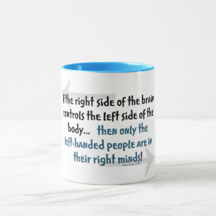 Linkshändige Leute Tasse