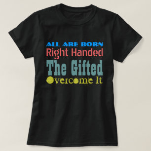 LINKSHÄNDIGES amerikanisches Kleiderübergroßer T-Shirt