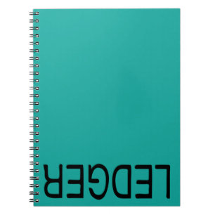 Linkshändiges Hauptbuch-Buch Notizblock