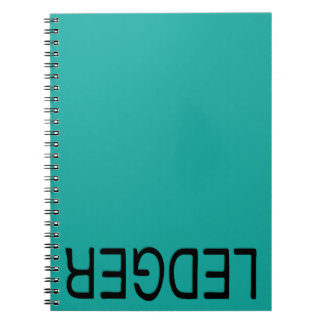 Linkshändiges Hauptbuch-Buch Notizblock