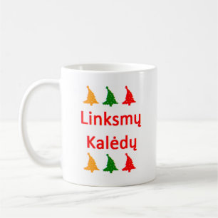 linksmy kaledy coffee Tasse