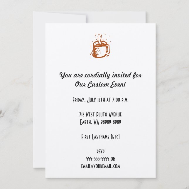 Lino-Cup Einladung (Vorderseite)