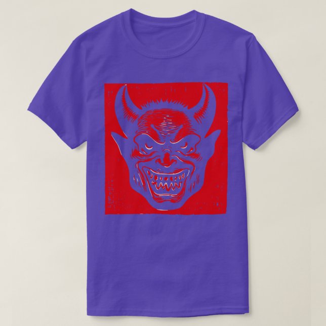 Lino Cut Devil 5 T-Shirt (Design vorne)