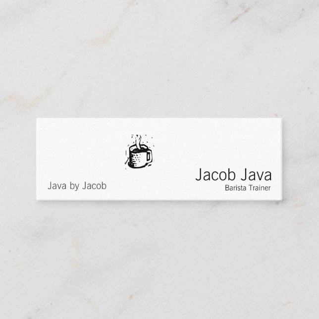 Lino Kaffeetasse Mini Visitenkarte (Vorderseite)