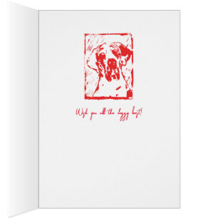 Lino-Schnittdruck Design Dogge Esra