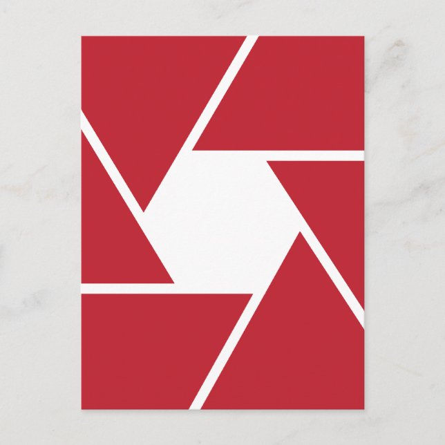 Linsen öffnen Grafikdesign Postkarte (Vorderseite)