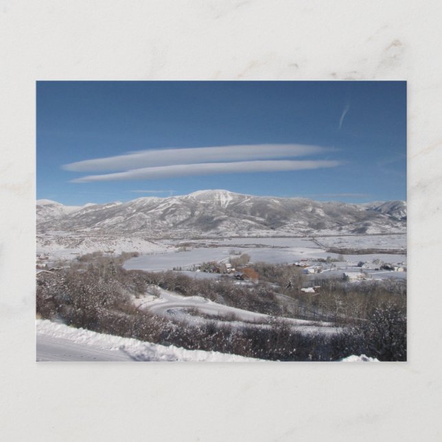 Linsenwolken Postkarte (Vorderseite)