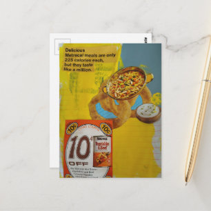 Linsolringe und Suppe 225 Mixed-Media-Collage Postkarte