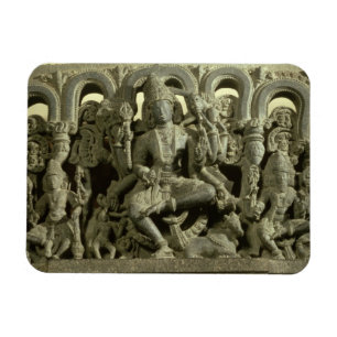 Lintel, das die Dreifaltigkeit darstellt: Siva, Br Magnet