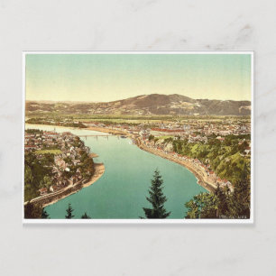 Lintz (d.h. Linz), allgemeine Sicht, Oberösterreic Postkarte