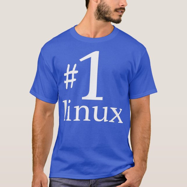 Linu lover tee Pinguin Tu Nummer eins Open Source (Vorderseite)