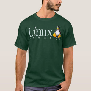 Linu Os Powered by Linu Penguin T-Shirt