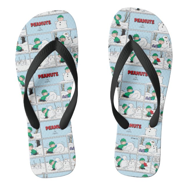 Linus baut einen Schneemann Flip Flops (Fußbett)