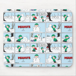 Linus baut einen Schneemann Mousepad