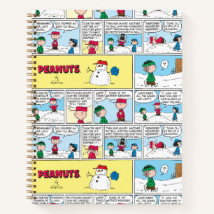 Linus baut einen Schneemann Notizbuch