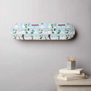 Linus baut einen Schneemann Skateboard