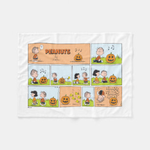 Linus & Lucy   Gesang Jack-O-Lantern Fleecedecke