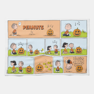 Linus & Lucy   Gesang Jack-O-Lantern Geschirrtuch
