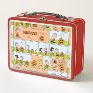 Linus & Lucy   Gesang Jack-O-Lantern Metall Brotdose