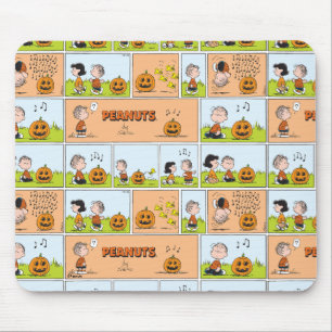 Linus & Lucy   Gesang Jack-O-Lantern Mousepad