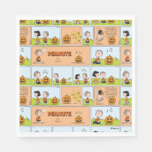 Linus & Lucy   Gesang Jack-O-Lantern Serviette