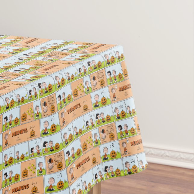 Linus & Lucy | Gesang Jack-O-Lantern Tischdecke (Beispiel)